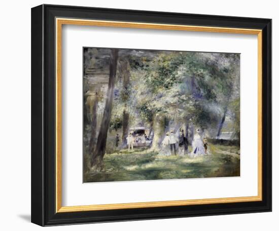 In the Park at Saint-Cloud, 1866-Pierre-Auguste Renoir-Framed Giclee Print