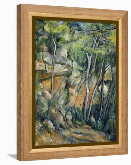 In the Park of Chateau Noir-Paul Cézanne-Framed Premier Image Canvas