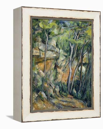 In the Park of Chateau Noir-Paul Cézanne-Framed Premier Image Canvas