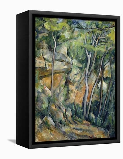 In the Park of Chateau Noir-Paul Cézanne-Framed Premier Image Canvas