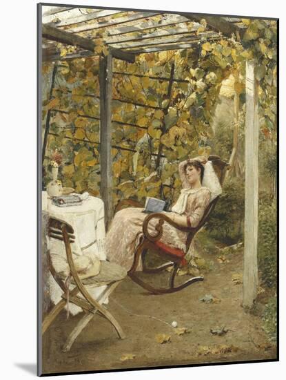 In the Pergola. 1894-Oscar Bluhm-Mounted Giclee Print