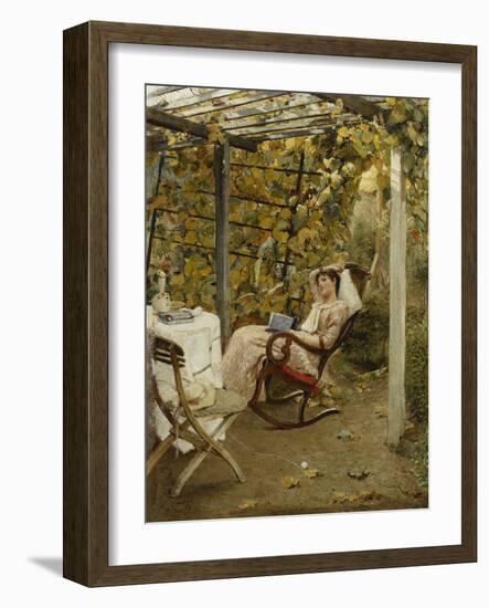 In the Pergola-Oscar Bluhm-Framed Giclee Print