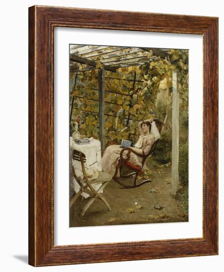 In the Pergola-Oscar Bluhm-Framed Giclee Print