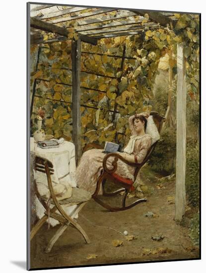 In the Pergola-Oscar Bluhm-Mounted Giclee Print