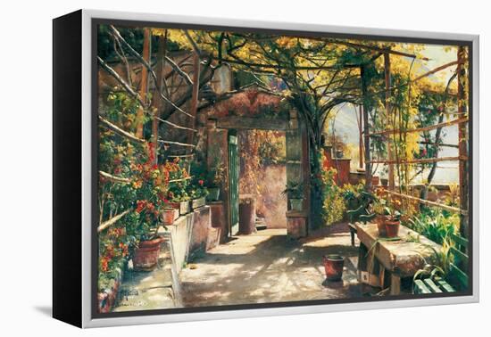 In the Pergola-Peder Monsted-Framed Stretched Canvas