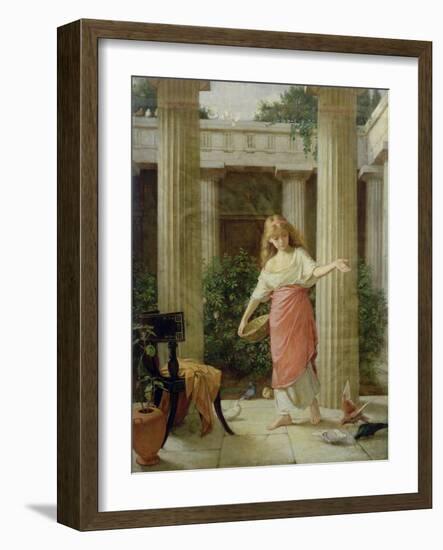 In the Peristyle-John William Waterhouse-Framed Giclee Print