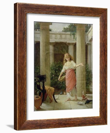 In the Peristyle-John William Waterhouse-Framed Giclee Print