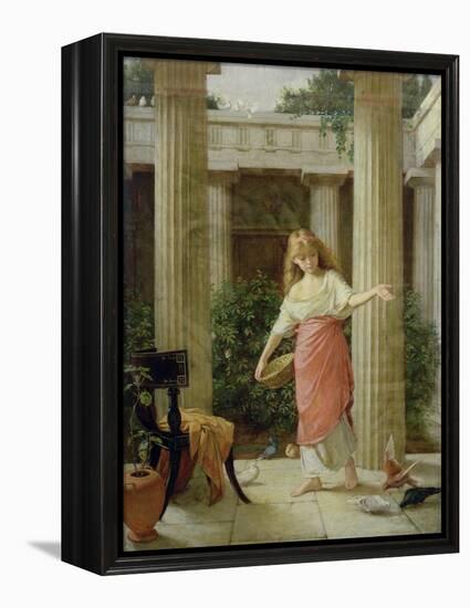 In the Peristyle-John William Waterhouse-Framed Premier Image Canvas