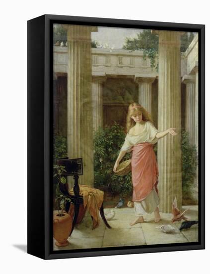 In the Peristyle-John William Waterhouse-Framed Premier Image Canvas