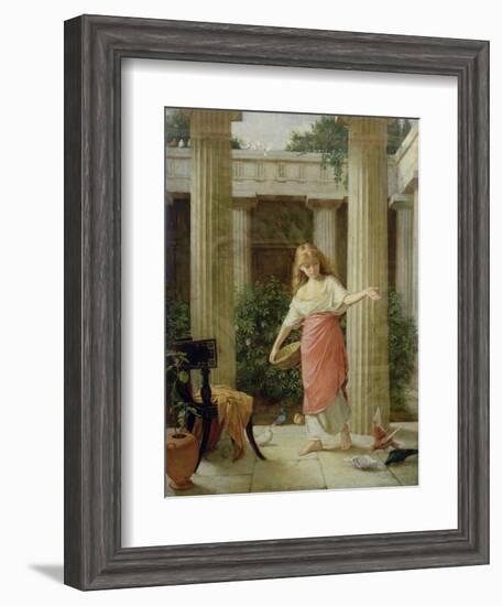 In the Peristyle-John William Waterhouse-Framed Giclee Print