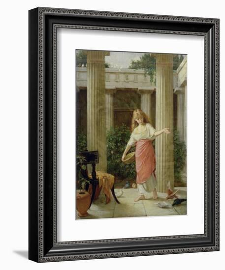 In the Peristyle-John William Waterhouse-Framed Giclee Print