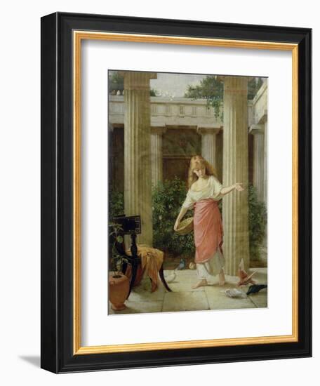 In the Peristyle-John William Waterhouse-Framed Giclee Print