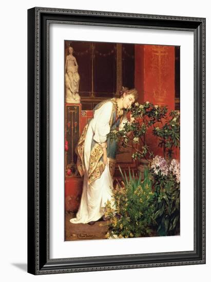 In the Peristylum, 1866-Sir Lawrence Alma-Tadema-Framed Giclee Print