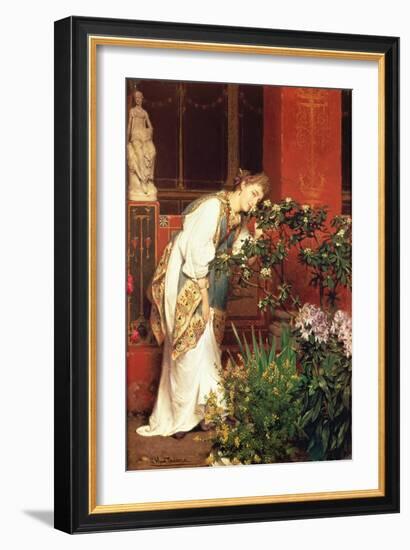 In the Peristylum, 1866-Sir Lawrence Alma-Tadema-Framed Giclee Print