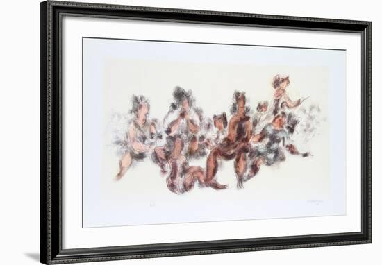 In the Playground-Chaim Gross-Framed Limited Edition