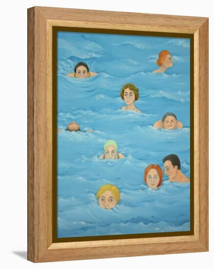 In the Pool-Magdolna Ban-Framed Premier Image Canvas