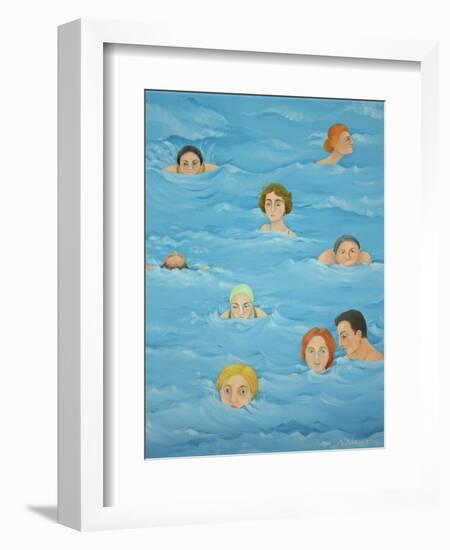 In the Pool-Magdolna Ban-Framed Giclee Print