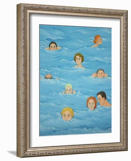 In the Pool-Magdolna Ban-Framed Giclee Print