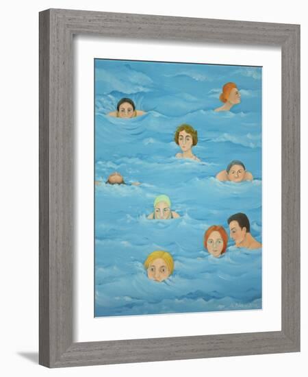 In the Pool-Magdolna Ban-Framed Giclee Print