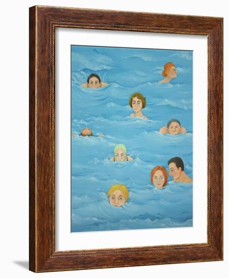 In the Pool-Magdolna Ban-Framed Giclee Print