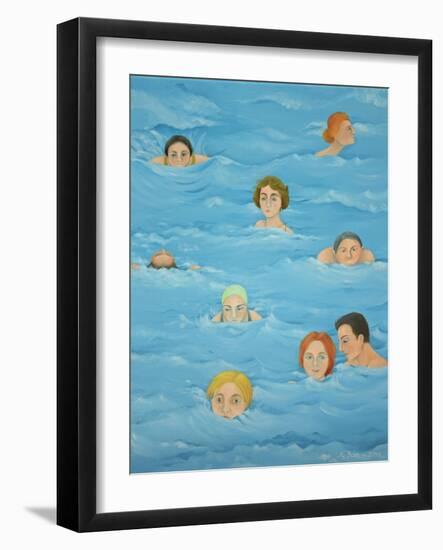 In the Pool-Magdolna Ban-Framed Giclee Print