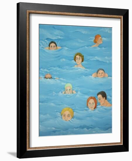 In the Pool-Magdolna Ban-Framed Giclee Print
