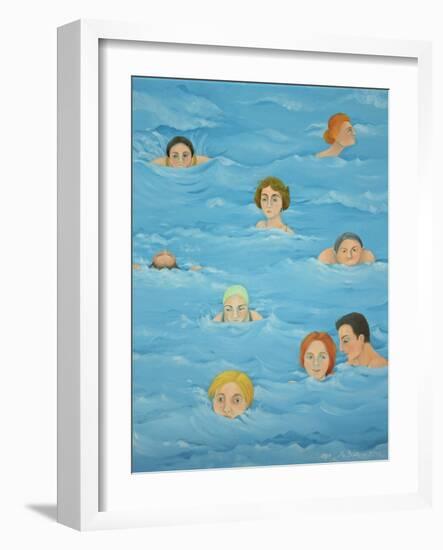 In the Pool-Magdolna Ban-Framed Giclee Print