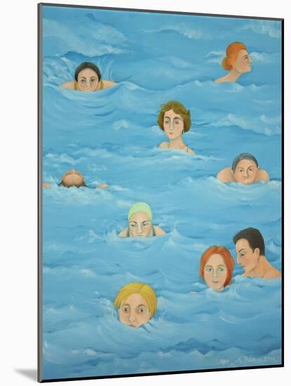 In the Pool-Magdolna Ban-Mounted Giclee Print