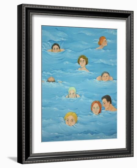 In the Pool-Magdolna Ban-Framed Giclee Print