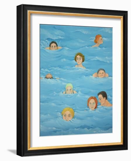 In the Pool-Magdolna Ban-Framed Giclee Print