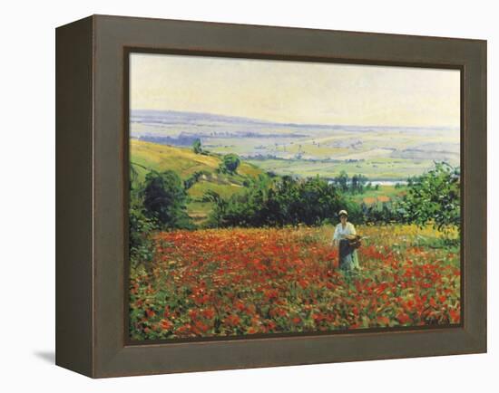 In the Poppy Field-Leon Giran-max-Framed Premier Image Canvas