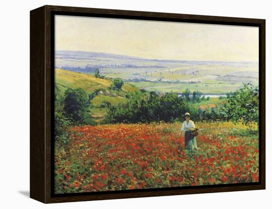 In the Poppy Field-Leon Giran-max-Framed Premier Image Canvas