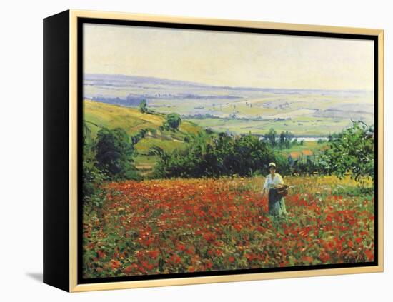 In the Poppy Field-Leon Giran-max-Framed Premier Image Canvas