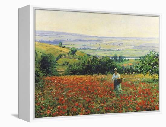 In the Poppy Field-Leon Giran-max-Framed Premier Image Canvas