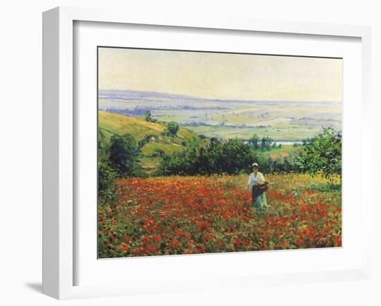 In the Poppy Field-Leon Giran-max-Framed Giclee Print