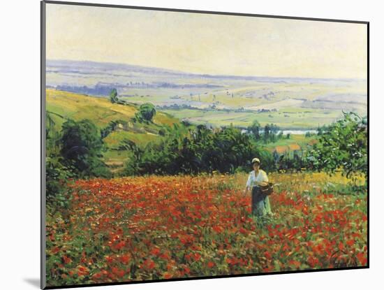 In the Poppy Field-Leon Giran-max-Mounted Giclee Print