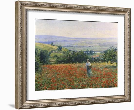 In the Poppy Field-Leon Giran-max-Framed Giclee Print