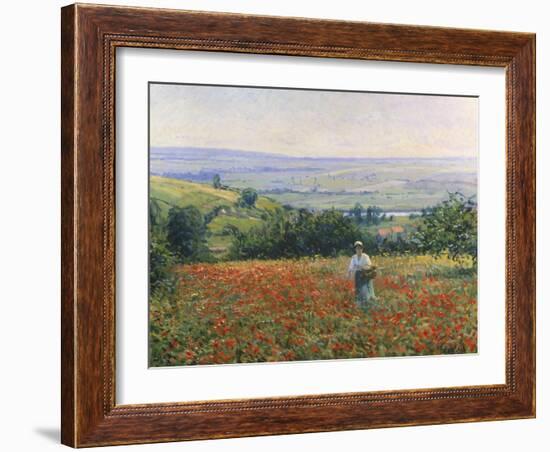 In the Poppy Field-Leon Giran-max-Framed Giclee Print