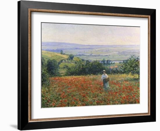 In the Poppy Field-Leon Giran-max-Framed Giclee Print