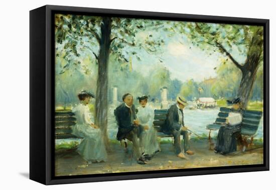 In the Public Gardens, Boston, 1904-Arthur Clifton Goodwin-Framed Premier Image Canvas
