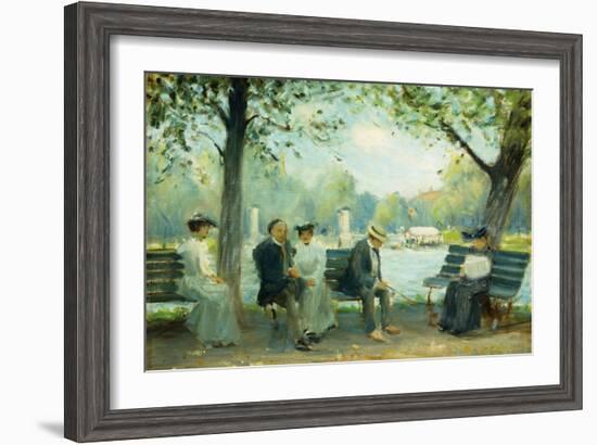 In the Public Gardens, Boston, 1904-Arthur Clifton Goodwin-Framed Giclee Print