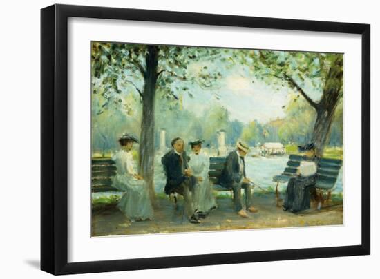 In the Public Gardens, Boston, 1904-Arthur Clifton Goodwin-Framed Giclee Print