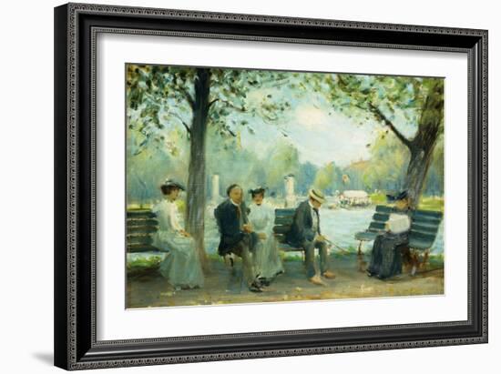 In the Public Gardens, Boston, 1904-Arthur Clifton Goodwin-Framed Giclee Print