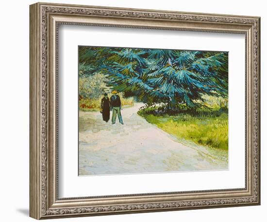 In the Public Gardens in Arles, 1888-Vincent van Gogh-Framed Giclee Print