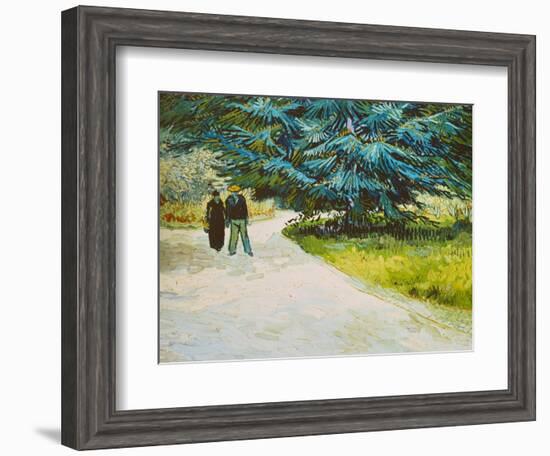 In the Public Gardens in Arles, 1888-Vincent van Gogh-Framed Giclee Print