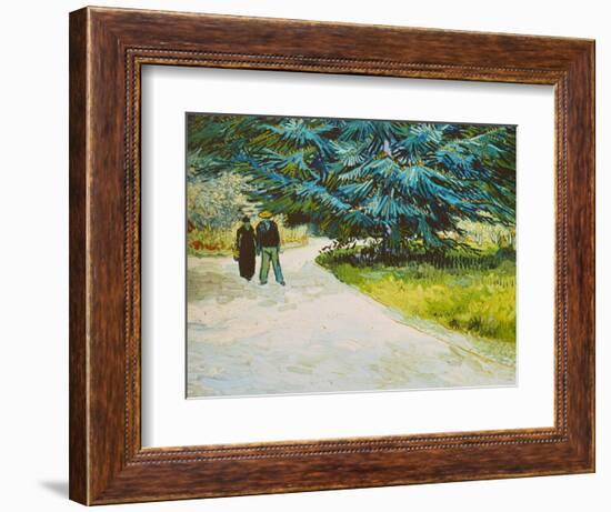 In the Public Gardens in Arles, 1888-Vincent van Gogh-Framed Giclee Print