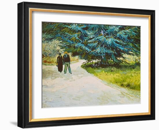 In the Public Gardens in Arles, 1888-Vincent van Gogh-Framed Giclee Print