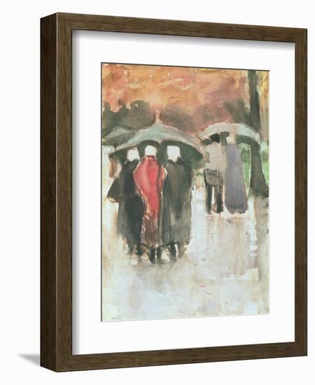 In the Rain, 1882-Vincent van Gogh-Framed Giclee Print