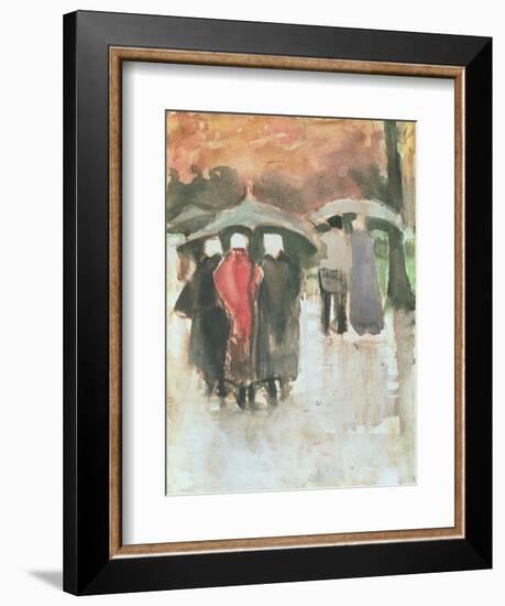 In the Rain, 1882-Vincent van Gogh-Framed Giclee Print