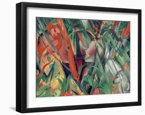 In the rain 1912-Franz Marc-Framed Giclee Print